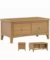Clara Coffee Table With 2 Drawers